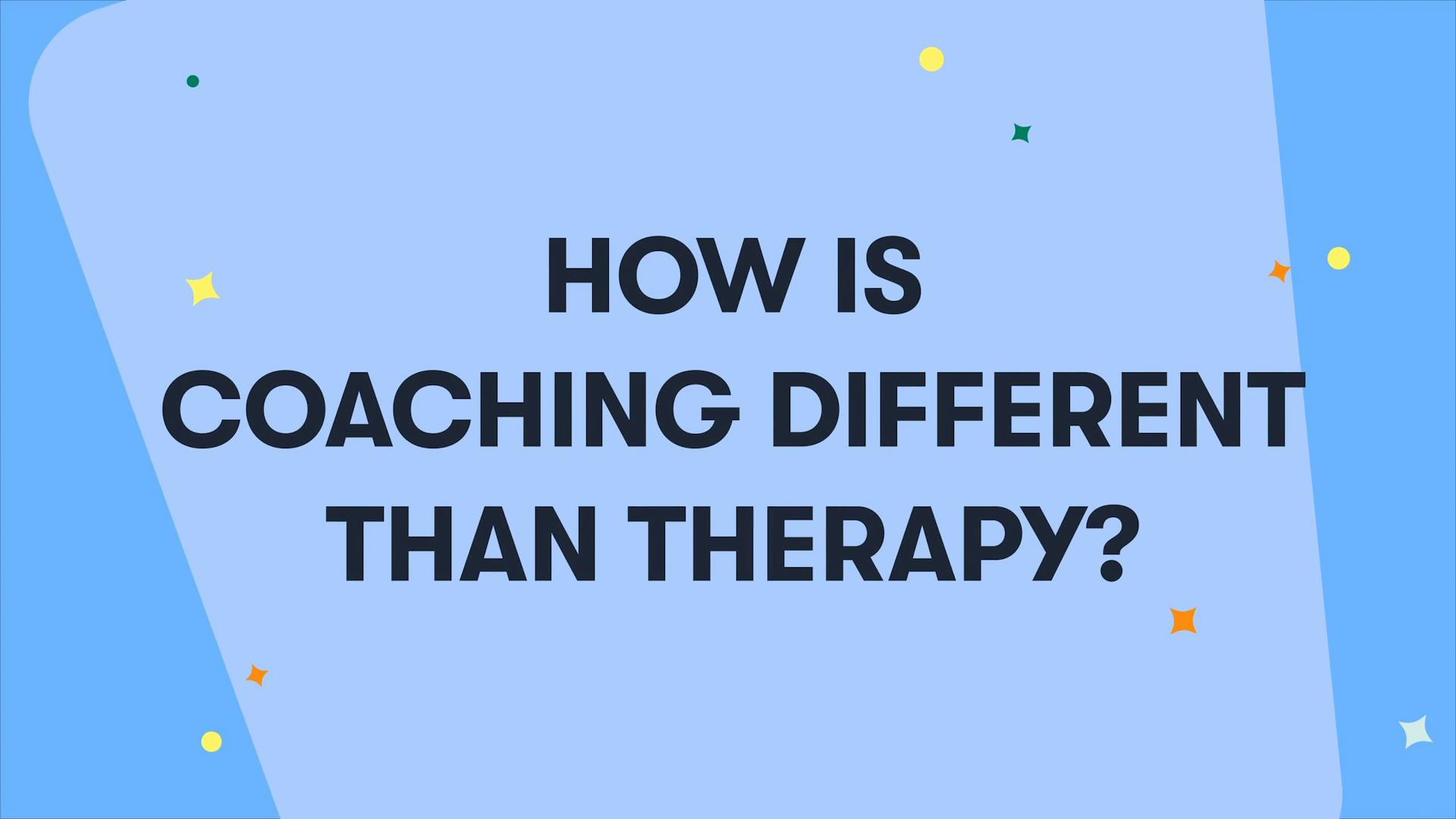 A Brightline experience: How is coaching different than therapy?