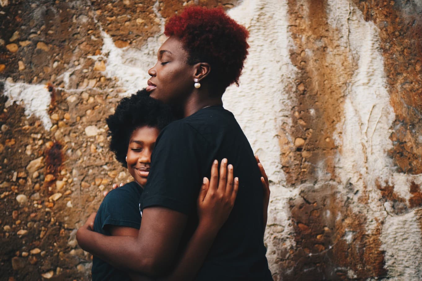 Mother and Daughter Hug